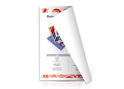 image of a single sided copy, printed in full color. The schetch shows that the back of the paper is white, meaning that there is no printing on the back side