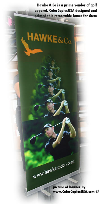 Posters mounted on foamboard that will sit on easels at the trade show