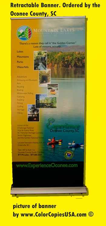 Standard Retractable Banner made for Food Tech