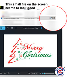 This small file on the screen seems to look good