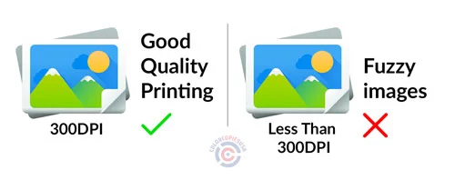300 dpi generates a better quality of printing 300 dpi generates a better quality of printing