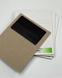 Example of notepad with magnet on the back Example of notepad with magnet on the back