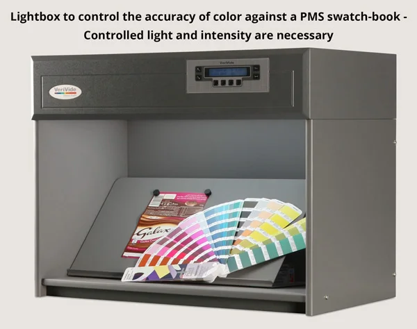Lightbox to control color accuracy Lightbox to control color accuracy