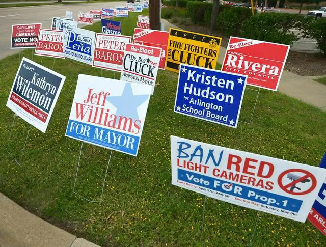 political yard signs