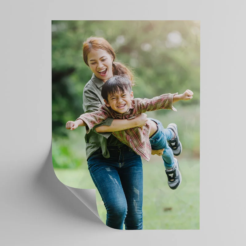 You can do it! Hang Posters your favorite poster without damaging the wall Poster hanging on wall - mother and son