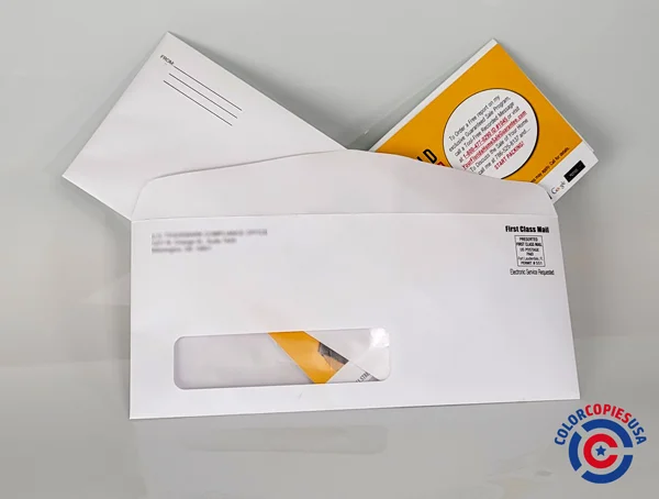 Picture shows mailing-inserting including #10 window envelope, #9 return envelope, and a letter Picture shows mailing-inserting including #10 window envelope, #9 return envelope, and a letter