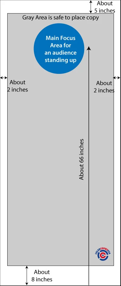 in this graphic we indicate the areas that are safe for copy, the center of attention and more in this graphic we indicate the areas that are safe for copy, the center of attention and more