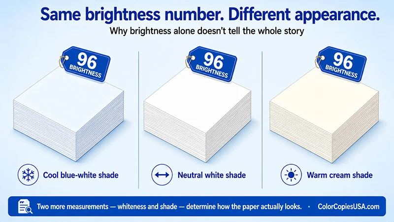 Paper Brightness 92 vs 96 vs 100: Which One Do You Need?