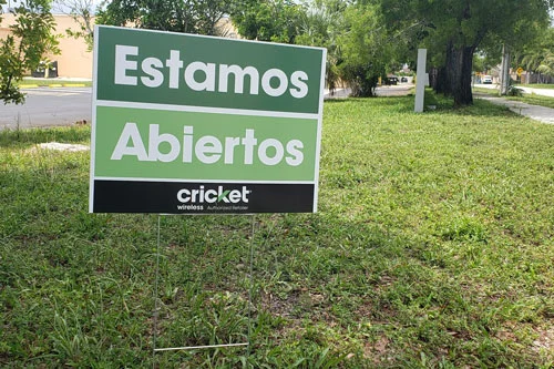 picture of a yard sign